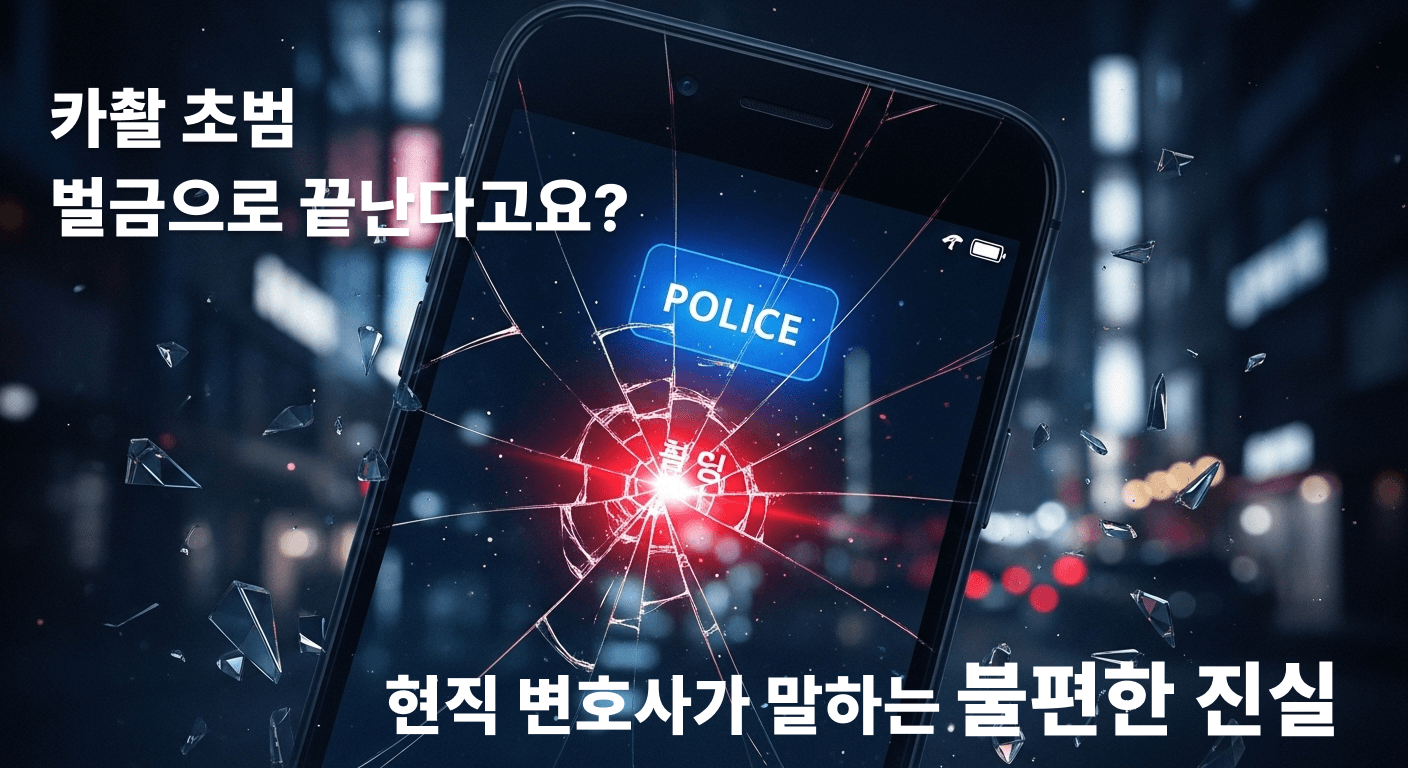카촬 걸리면 벌금으로 끝난다고요? 현직 변호사가 말하는 불편한 진실