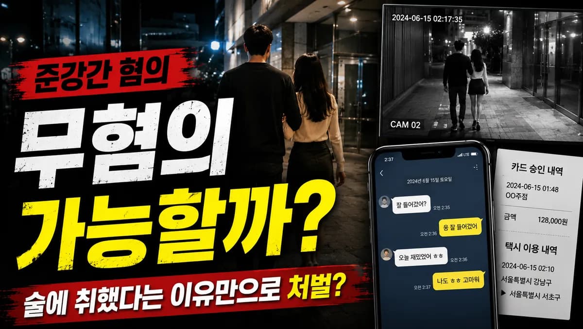 준강간무혐의 받으려면 무엇을 확인해야 할까?