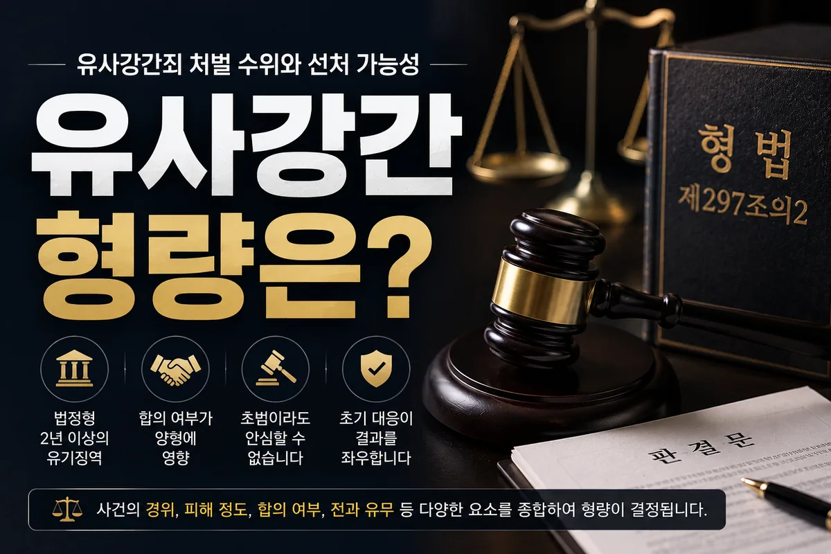 유사강간형량 초범이라도 안심할 수 없는 이유