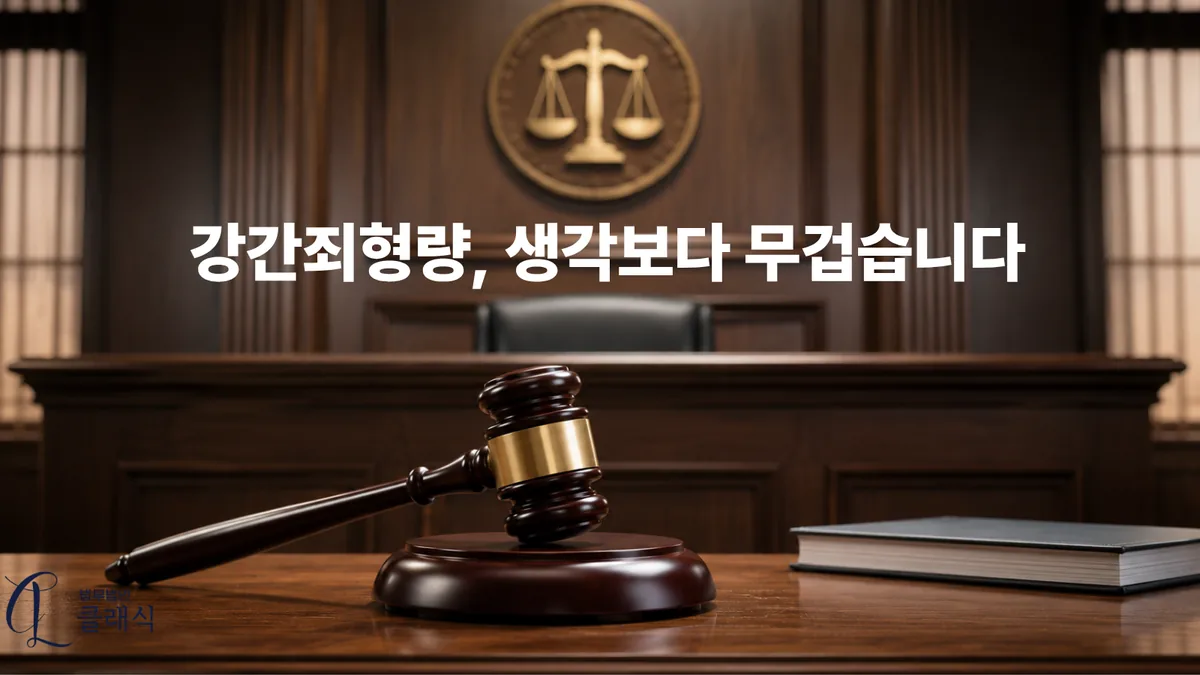 강간죄형량 생각보다 무겁습니다