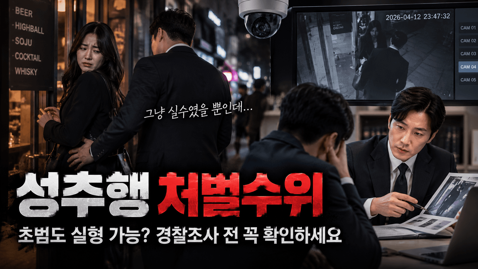 성추행 처벌수위, 강제추행 성립 기준·초범 처벌·경찰조사 대응 정리