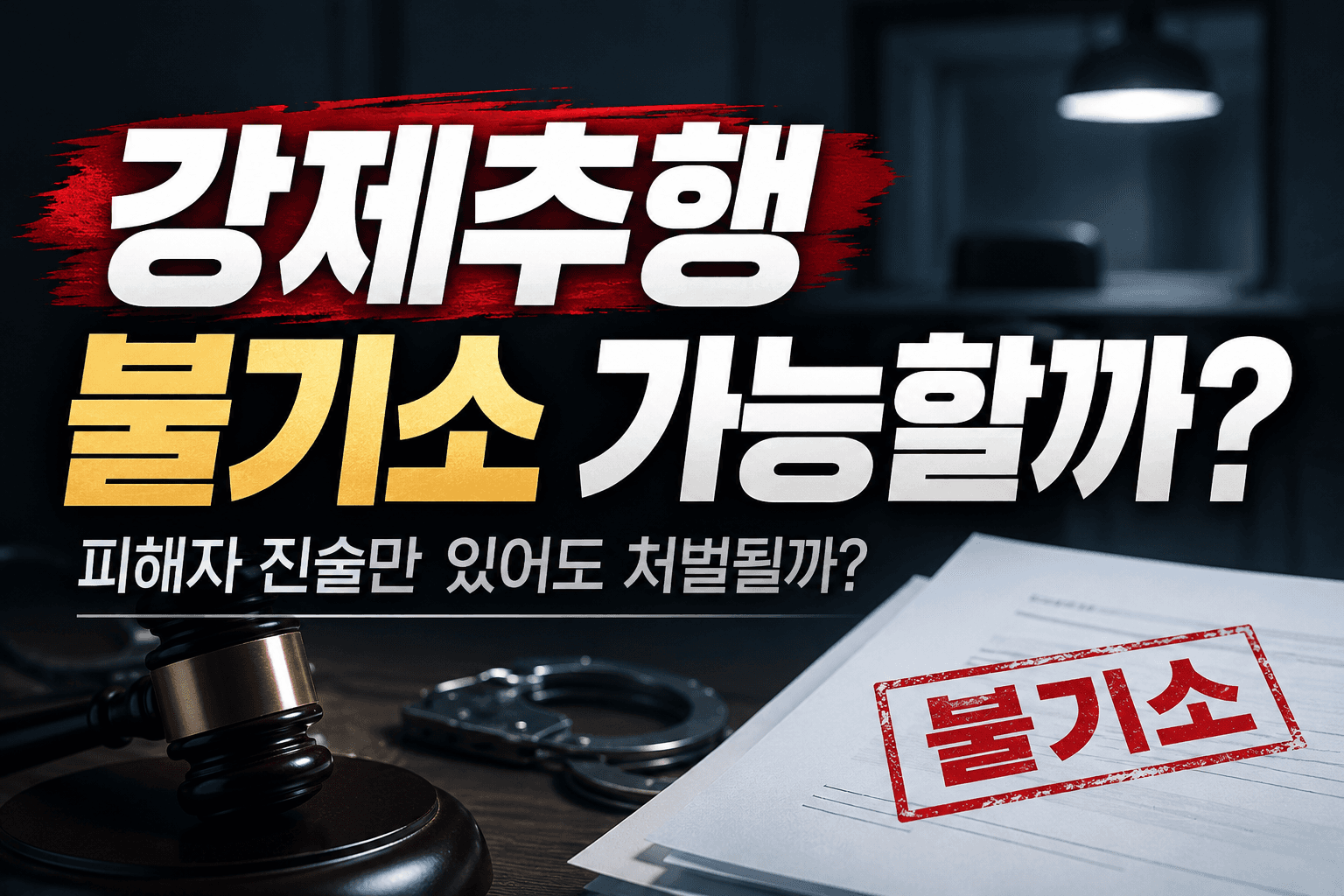 강제추행불기소 가능성과 피해자 진술만으로 처벌될 수 있는지 알아보는 법률정보 썸네일 이미지