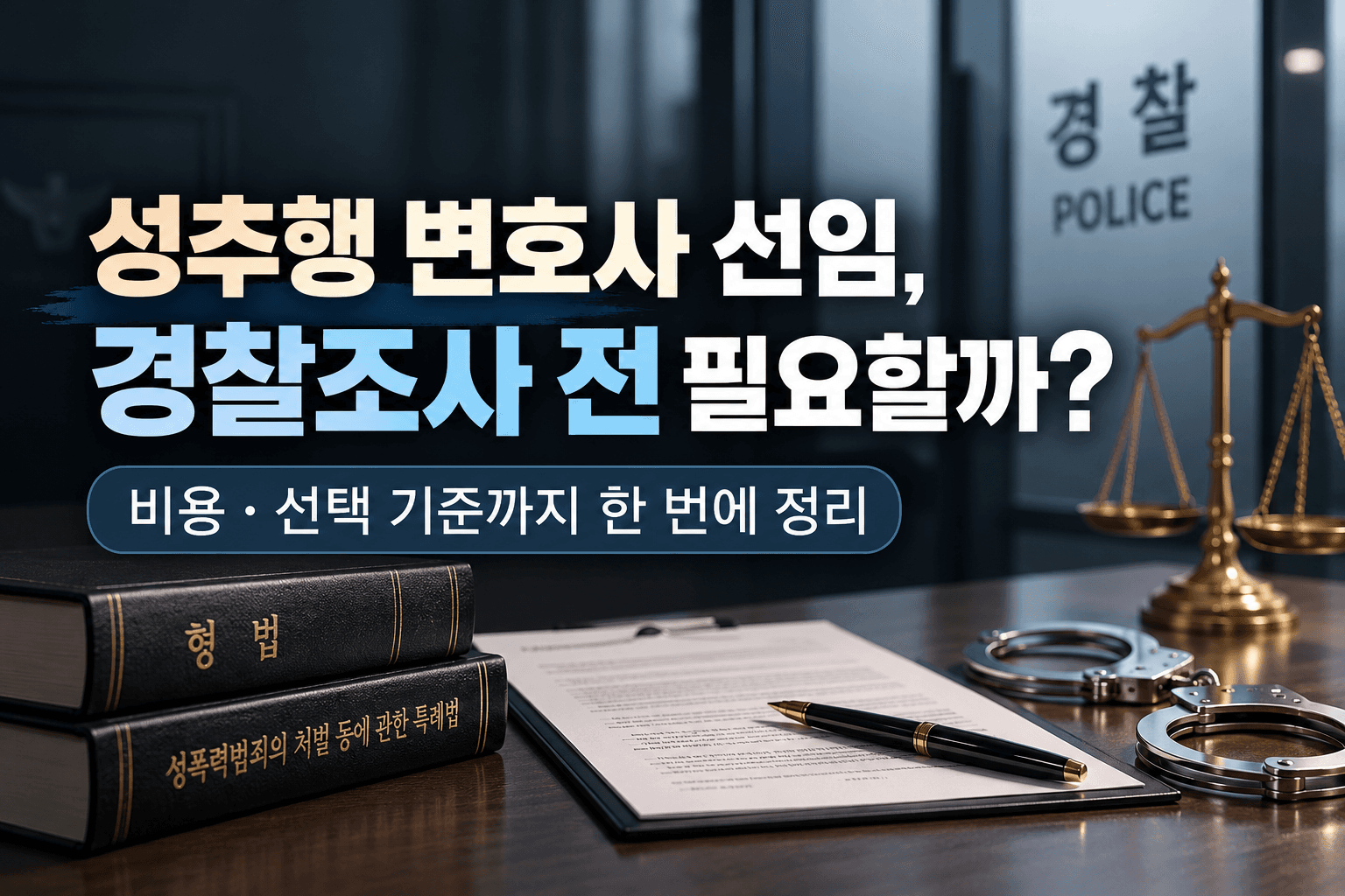 성추행 변호사 선임, 경찰조사 전 필요할까? 비용·선택 기준